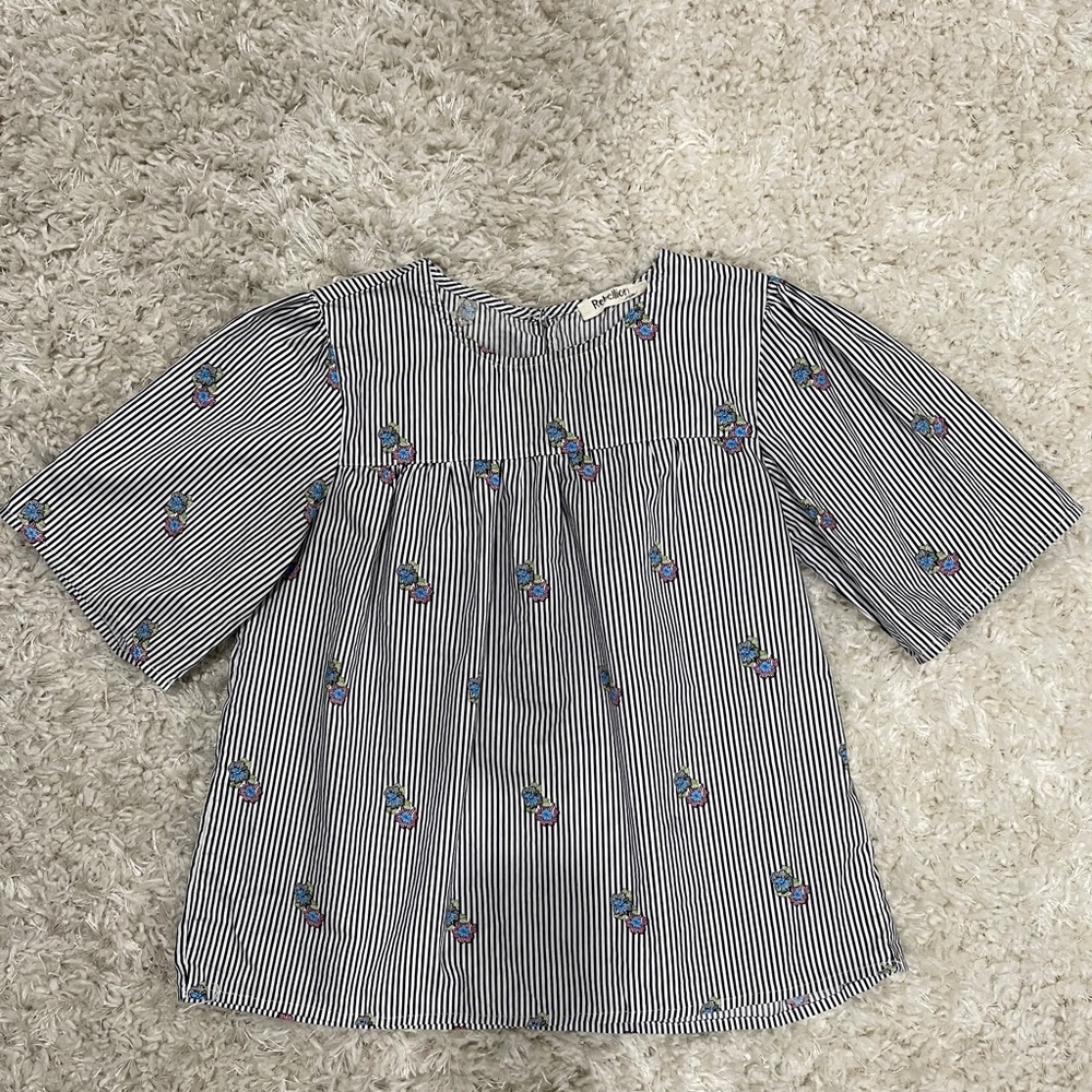 Stripes & Floral Casual Top